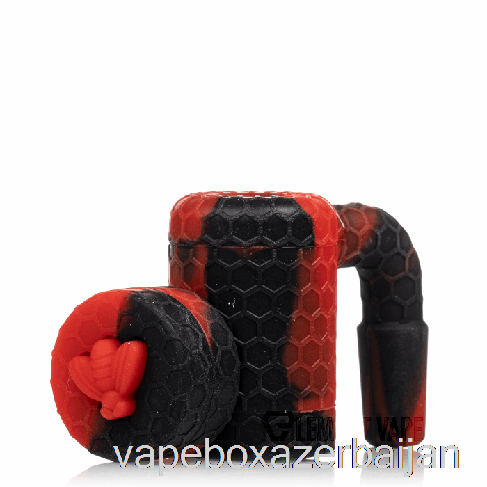 Vape Baku Stratus Bee Silicone Wax Reclaimer Crimson (Black / Red)